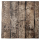 Cool faux hout patroon tegeltje (Voorkant)