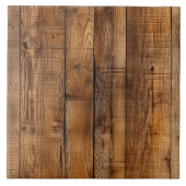 Cool faux hout patroon tegeltje (Voorkant)