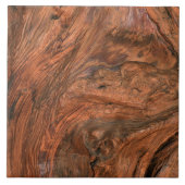 Cool faux houten patroon keramische tegel tegeltje (Voorkant)