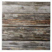 Cool faux houten patroon keramische tegel tegeltje (Voorkant)