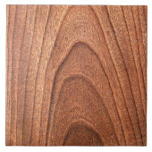 Cool faux houten patroon keramische tegel tegeltje (Voorkant)