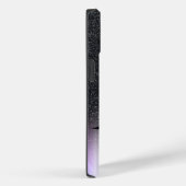 Cool Faux Lashes Black Glitter Ombre Case-Mate iPhone Case (Achterkant / Rechts)