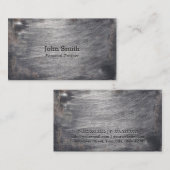 Cool Faux Scratched Metal Fitness Visitekaartjes (Voorkant / Achterkant)