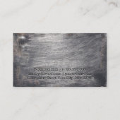 Cool Faux Scratched Metal Fitness Visitekaartjes (Achterkant)