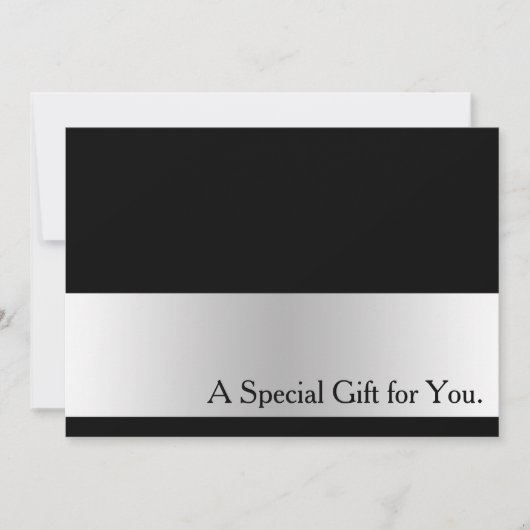 Cool Faux Silver Stripe Modern Cft Certificate (Voorkant)