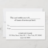Cool Faux Silver Stripe Modern Cft Certificate (Achterkant)