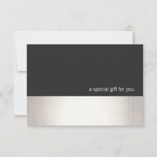 Cool Faux Silver Stripe Modern Cft Certificate