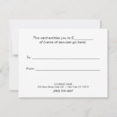 Cool Faux Silver Stripe Modern Cft Certificate (Achterkant)