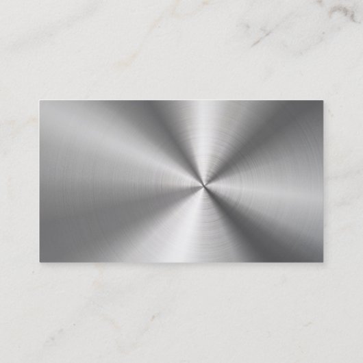 Cool Faux Stainless Steel Driver Visitekaartje (Achterkant)