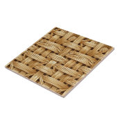 Cool faux weefsel patroon tegeltje (Zijkant)