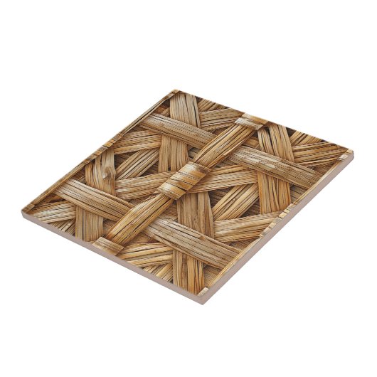 Cool faux weefsel patroon tegeltje (Zijkant)