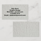 Cool faux wit hout zwart visitekaartje (Voorkant / Achterkant)