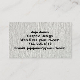 Cool faux wit hout zwart visitekaartje