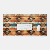Cool Faux Wood western Patroon Bureaumat (Keyboard & Muis)