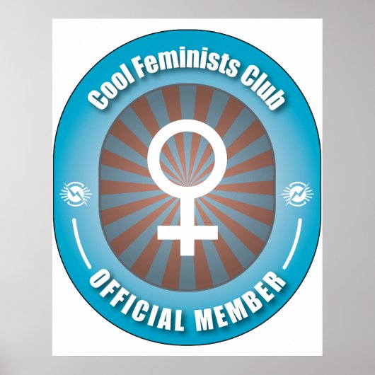 Cool Feminists Club Poster (Voorkant)