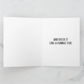 Cool Fennec Fox Rocks akoestische gitaar in de woe Kaart (Binnen)