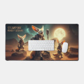 Cool Fennec Foxes Rock akoestische gitaren in de w Bureaumat (Keyboard & Muis)