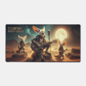 Cool Fennec Foxes Rock akoestische gitaren in de w Bureaumat (Voorkant)