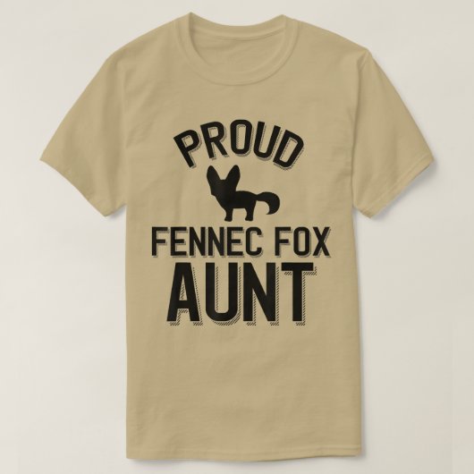 Cool Fennec voor tante Proud Fennec voor tante T-shirt (Design voorkant)