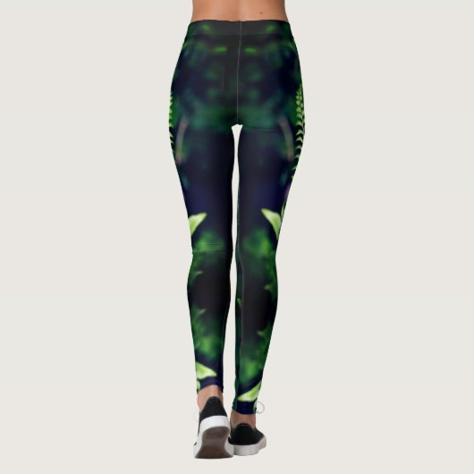 Cool Fern Leaf Print op Leggins Leggings (Achterkant)