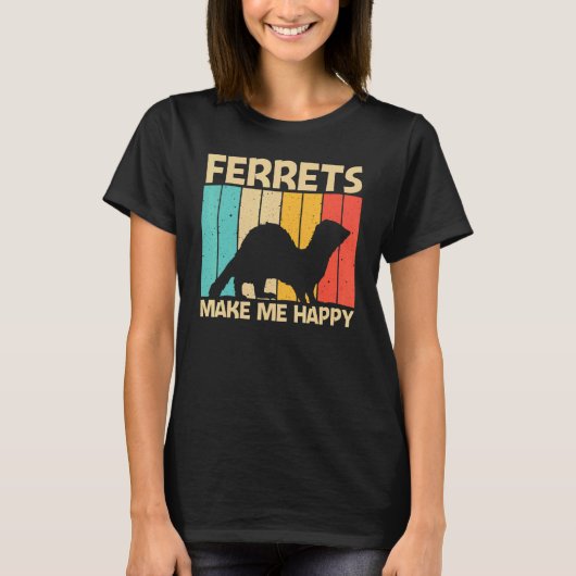 Cool Ferret For Men Women Ferret   Pet Animal T-shirt (Voorkant)