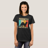 Cool Ferret For Men Women Ferret   Pet Animal T-shirt (Voorkant volledig)