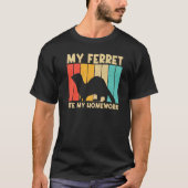 Cool Ferret voor kinderen Mannen Vruchtgezelschaps T-shirt (Voorkant)
