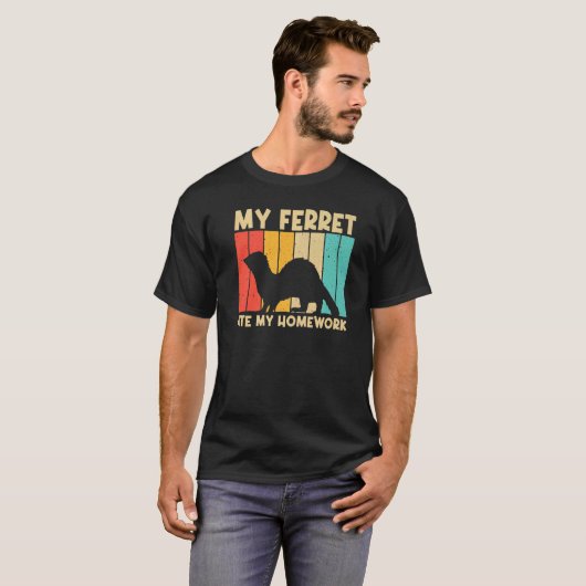 Cool Ferret voor kinderen Mannen Vruchtgezelschaps T-shirt (Voorkant volledig)