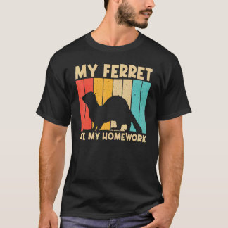 Cool Ferret voor kinderen Mannen Vruchtgezelschaps T-shirt