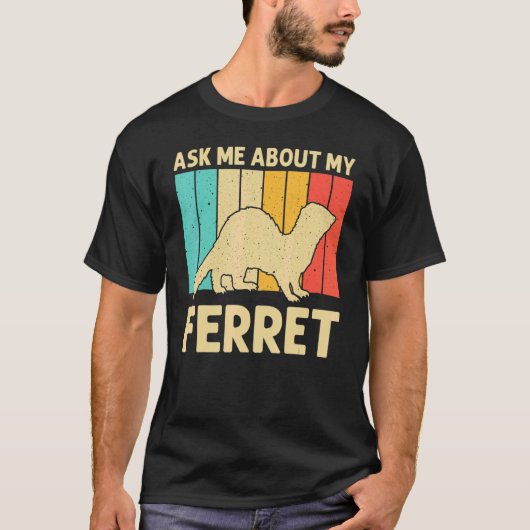 Cool Ferret voor mannen - Eigenaar van Ferret Ro T-shirt (Voorkant)