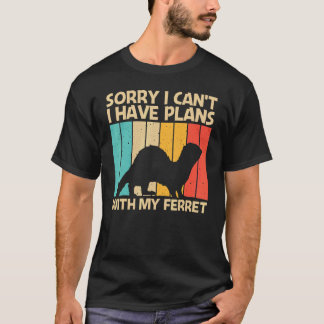 Cool Ferret voor mannen Ferret Pet Animal 6 T-shirt