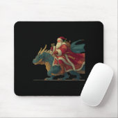 Cool Festive Dragon With Riding Santa Claus Look Muismat (Met muis)