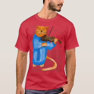 Cool Fiddle Cat T-shirt