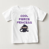 Cool Fierce Prinses Grappig Schattig Ninja Aap (Voorkant)