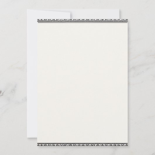 Cool Fiesta Cactus Floral Mexicaanse repetitie din Kaart (Achterkant)