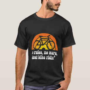 Cool Fiets Fietsen Quote Retro 60s 1960s Regenboog T-shirt
