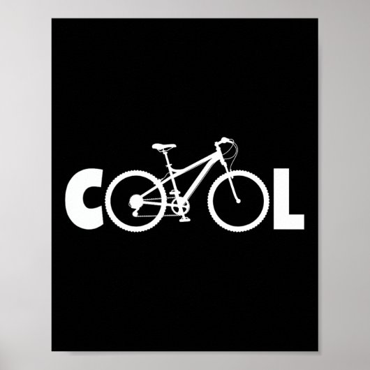 Cool Fiets Mountainbiken Poster (Voorkant)