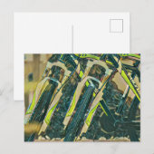 Cool fietsen kunst briefkaart (Voorkant / Achterkant)