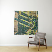 Cool fietsen kunst wandkleed (In Situ (horizontaal))