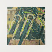 Cool fietsen kunst wandkleed (Voorkant)
