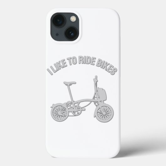 Cool fietsenontwerp - Ik hou van fietsen Case-Mate iPhone Case (Achterkant)
