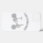 Cool fietsenontwerp - Ik hou van fietsen Case-Mate iPhone Case (Achterkant (horizontaal))