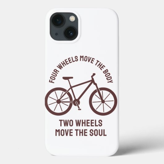 Cool fietsenontwerp - Sleepwieltjes verplaatsen de Case-Mate iPhone Case (Achterkant)