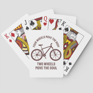 Cool fietsenontwerp - Sleepwieltjes verplaatsen de Pokerkaarten