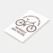 Cool fietsenontwerp - Sleepwieltjes verplaatsen de Post-it® Notes (Schuin)