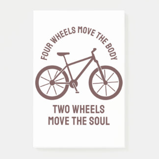 Cool fietsenontwerp - Sleepwieltjes verplaatsen de Post-it® Notes
