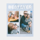 Cool Fijne Vaderdag Stiefvader 3 Foto Fleece Deken (Voorkant)