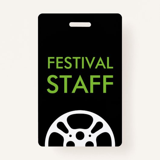 Cool Film Festival Staff Reel Lanyards Badge (Voorkant)