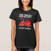 Cool Fire Truck For Men Women Kids Firetruck Firef T-shirt (Voorkant)