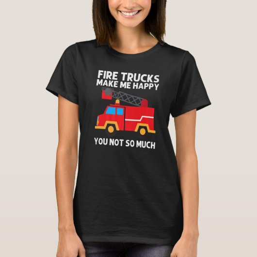 Cool Fire Truck For Men Women Kids Firetruck Firef T-shirt (Voorkant)